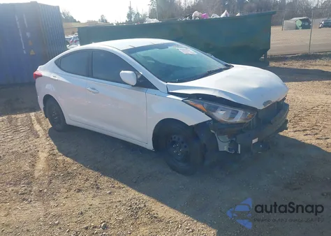 2016 Hyundai Elantra Se из США, поврежденный, VIN 5NPDH4AE9GH756502